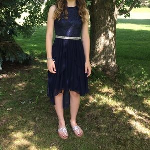 Size XS women’s navy blue semi formal dress